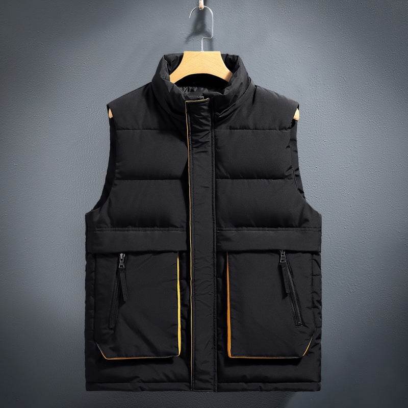 Trendy Thickened Fleece-lined Waistcoat - Stylish Winter Cotton Vest - Buy Center