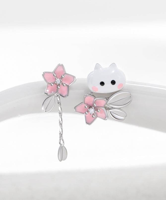 Buycenter Cute Flower Bud Peekaboo Earrings - Compact Gold Plated Design - Buy Center