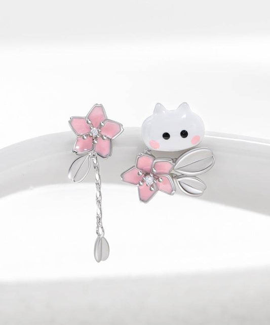 Buycenter Cute Flower Bud Peekaboo Earrings - Compact Gold Plated Design - Buy Center