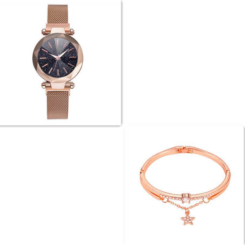 Buycenter Star Watch - Fashion Quartz Stainless Steel with 2 Bracelets - Buy Center