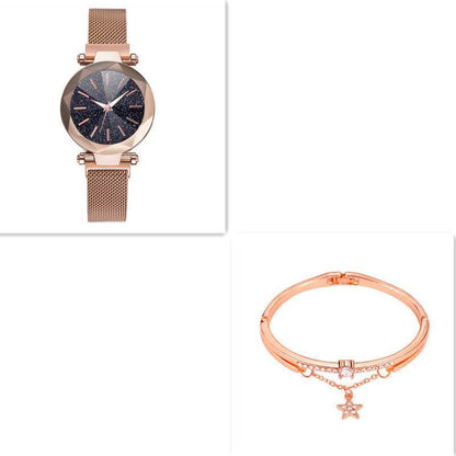 Buycenter Star Watch - Fashion Quartz Stainless Steel with 2 Bracelets - Buy Center