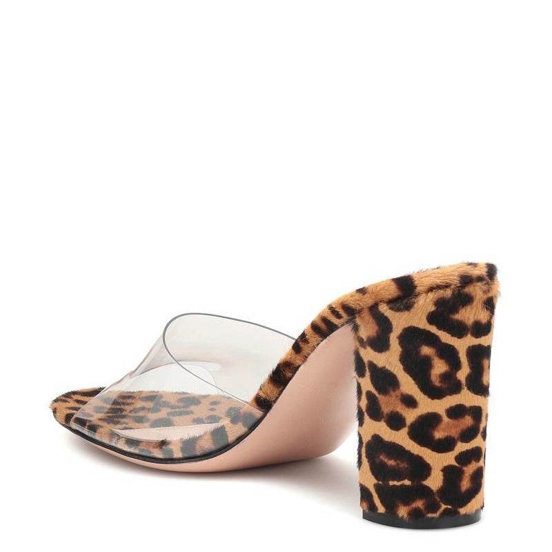 European & American Fashion Sandals - PVC Chunky Heel for Stylish Comfort - Buy Center