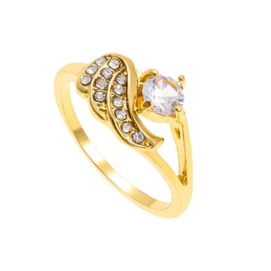 Buy Center Diamond-Studded Angel Wings Ring - European & American Style - Buy Center