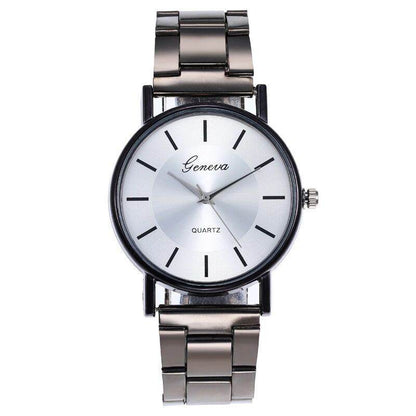 Buy Center Ladies Quartz Watch - Simple Fashion with Steel Belt - Buy Center