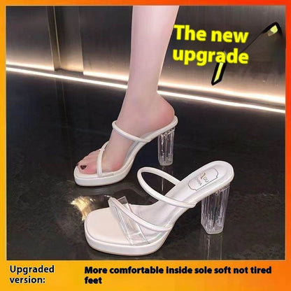 Open Toe Chunky Heel Platform Sandals - Stylish Women’s High Heels 2025 - Buy Center