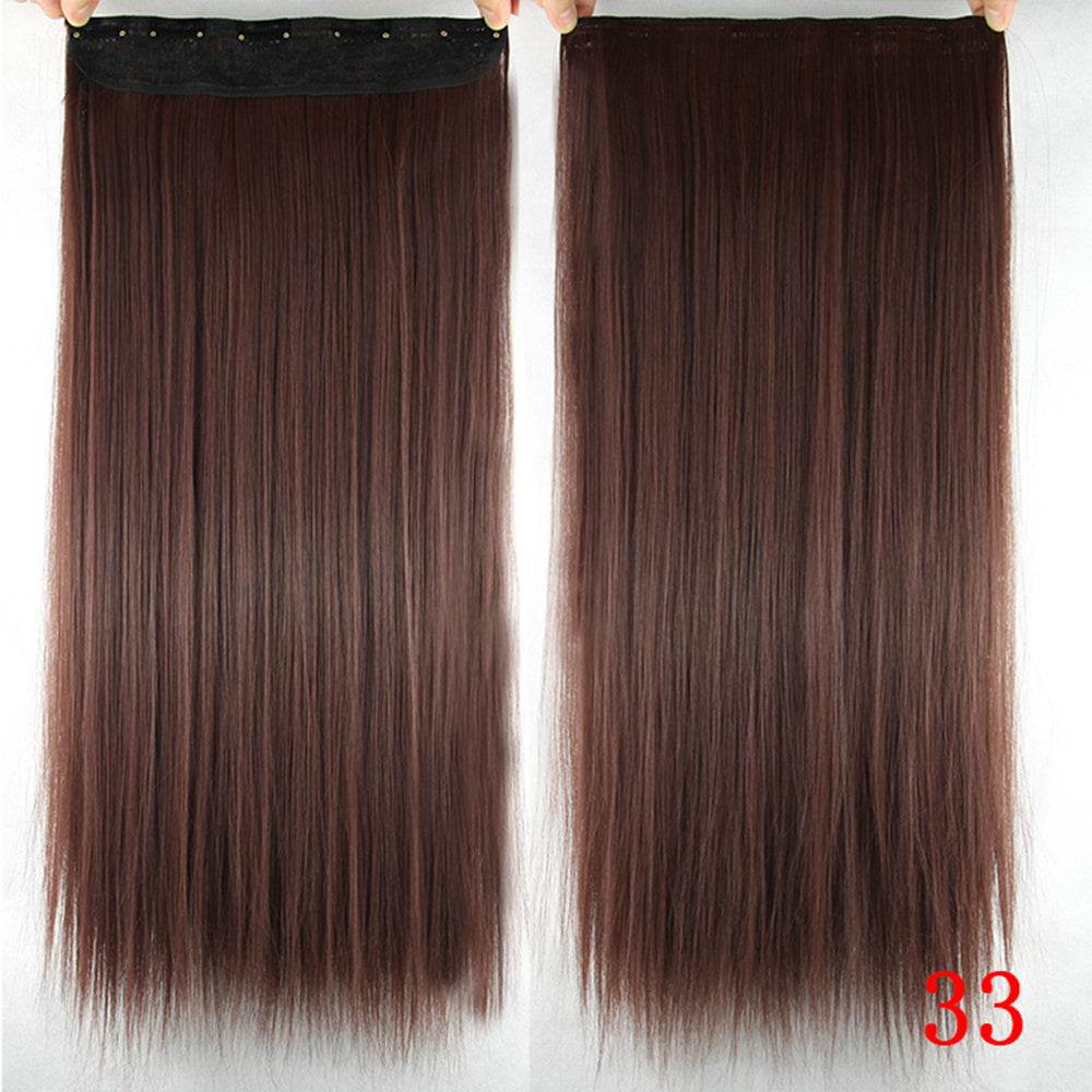 One-Piece Clip-In Hair Wig - 60cm Natural Look, Easy Clip Application - Buy Center