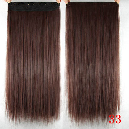 One-Piece Clip-In Hair Wig - 60cm Natural Look, Easy Clip Application - Buy Center
