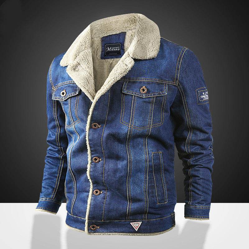 Trendy Denim Jacket for Men - Casual Loose Fit, Long Sleeve Style - Buy Center