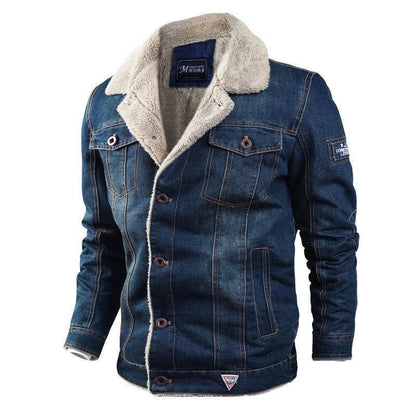 Trendy Denim Jacket for Men - Casual Loose Fit, Long Sleeve Style - Buy Center