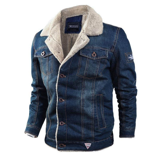 Trendy Denim Jacket for Men - Casual Loose Fit, Long Sleeve Style - Buy Center
