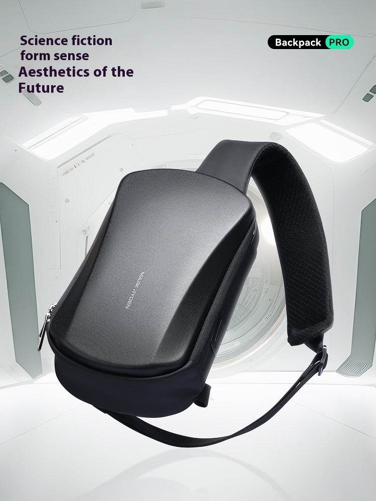 Men's Fashion Waterproof Messenger Bag - Hard Shell Crossbody Style - Buy Center