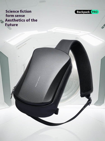 Men's Fashion Waterproof Messenger Bag - Hard Shell Crossbody Style - Buy Center