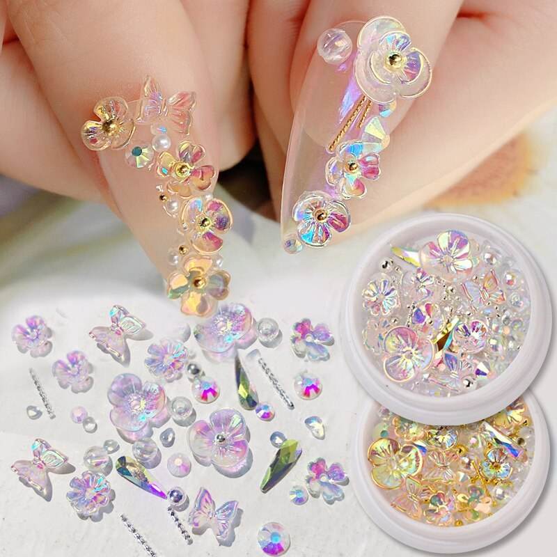 Frozen Flower Butterfly Nail Art - Unique 15g Sequins for Stunning Designs - Buy Center
