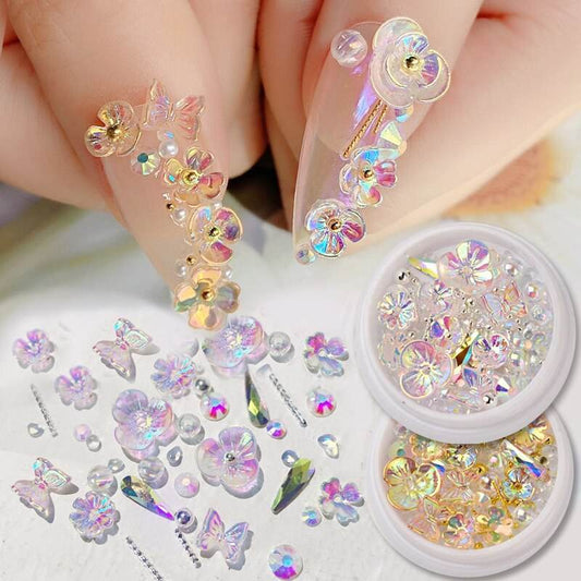 Frozen Flower Butterfly Nail Art - Unique 15g Sequins for Stunning Designs - Buy Center