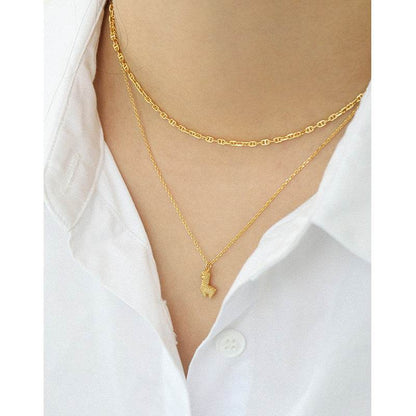 Minimalist Pig Nose Necklace - 925 Sterling Silver for Women, Adjustable Length - Buy Center