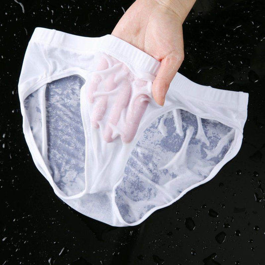 Ultra-Thin Ice Silk Boxers - Breathable Translucent Underwear for Men - Buy Center