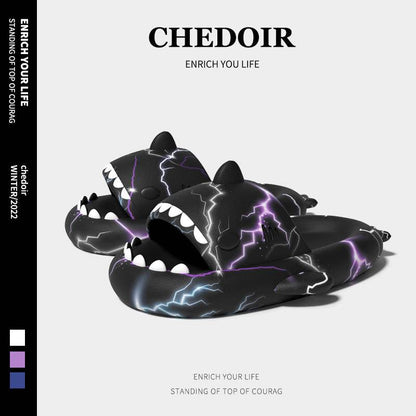 Soft-soled Shark Slippers for Men - Breathable Non-Slip Flip Flops 2025 - Buy Center