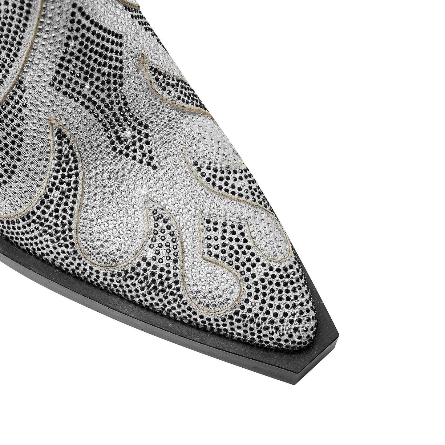 Women's Totem Embroidered Ankle Boots - Gold & Silver Stylish Picks - Buy Center