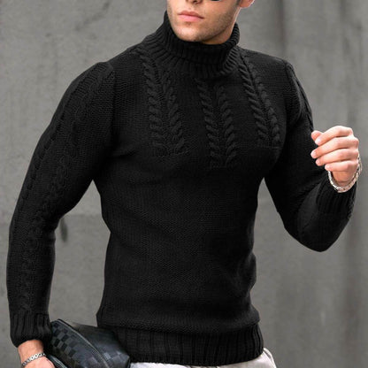 Buycenter Men's Turtleneck Sweater - Thermal Long-Sleeve for Winter - Buy Center