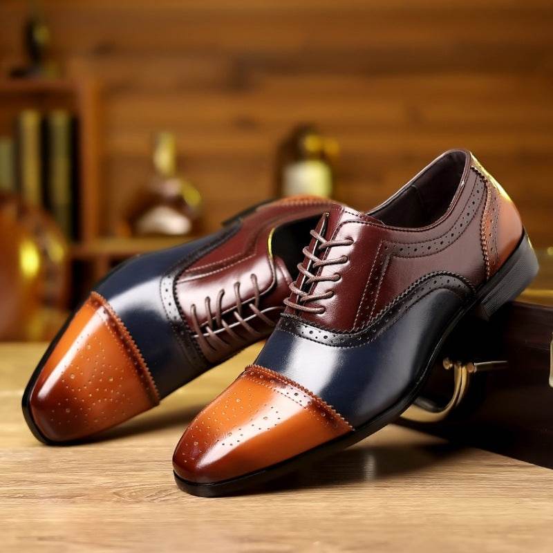 Plus Size Men's Formal Leather Shoes - Stylish Comfort & Modern Design - Buy Center
