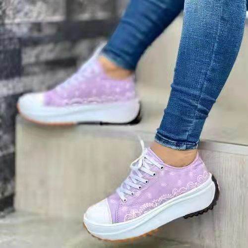 Buycenter Trendy Low-top Platform Canvas Shoes for Women - Stylish & Casual - Buy Center