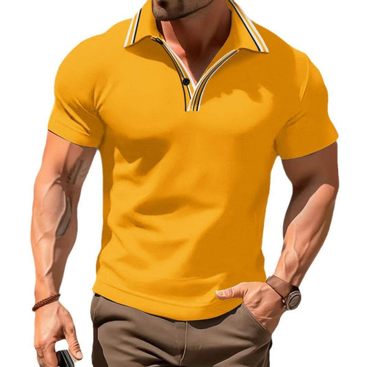 Buycenter V-Neck Button T-Shirt - Versatile Short Sleeve for Every Occasion - Buy Center