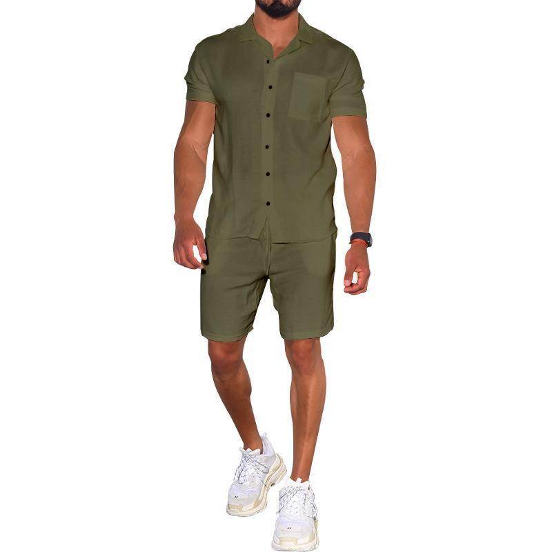 Buycenter Men's Summer Polo Shirt & Shorts Set - Stylish & Breathable - Buy Center