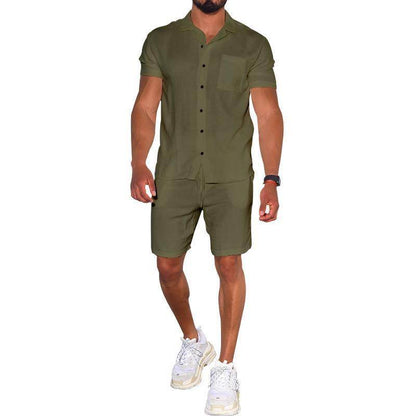 Buycenter Men's Summer Polo Shirt & Shorts Set - Stylish & Breathable - Buy Center