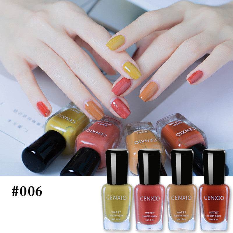 Water-Based Nail Polish Set - 4 Odorless Colors, Easy Peel-Off Formula - Buy Center
