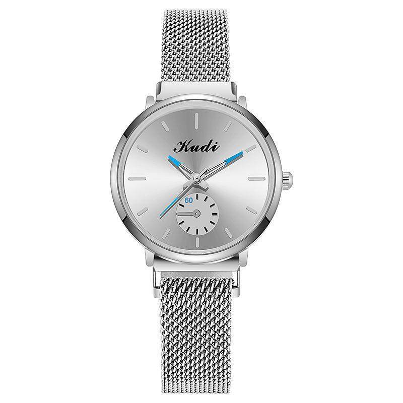 Spot Ultra-Thin Women's Quartz Watch - Waterproof Steel Mesh Belt Style - Buy Center