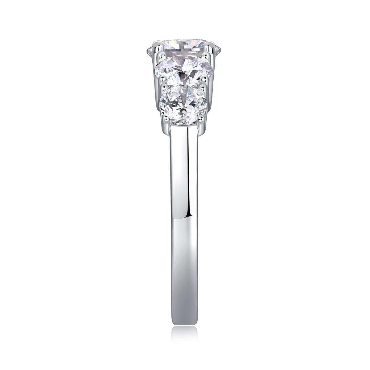 Buy Center Luxury Moissanite Diamond Rings - 925 Silver Jewelry Collection - Buy Center
