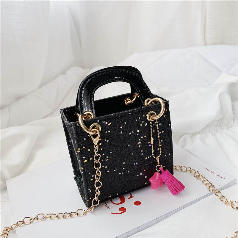 Kids' Sequined Shoulder Bag - Stylish PU Design for Boys' Essentials - Buy Center