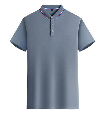 Short-Sleeved Business Polo Shirt - Asymmetric Fit in Multiple Colors - Buy Center