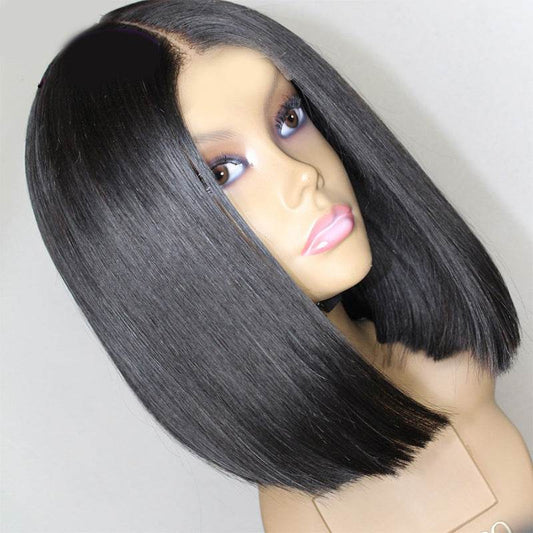 Women's Short Straight Hair Wig - Chic 33cm, Heat-Resistant Styling - Buy Center