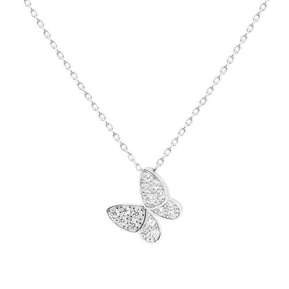 High-Grade S925 Sterling Silver Butterfly Necklace - Elegant Women's Jewelry - Buy Center