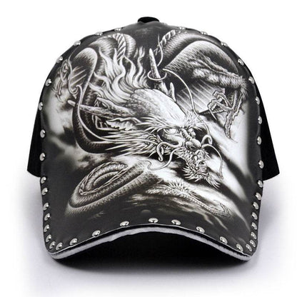 Buycenter Personalized Dragon Print Cap - Stylish Sun Protection - Buy Center