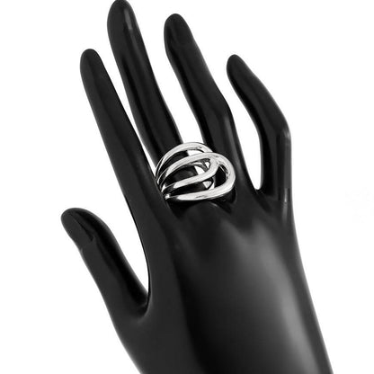 Elegant Metal Irregular Glossy Spring Bracelet & Ring Jewelry Set - Buy Center