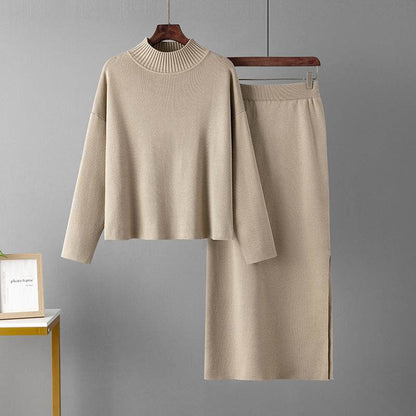 Buycenter Women's Fashion Two-Piece Sweater Set - Stylish & Comfortable - Buy Center