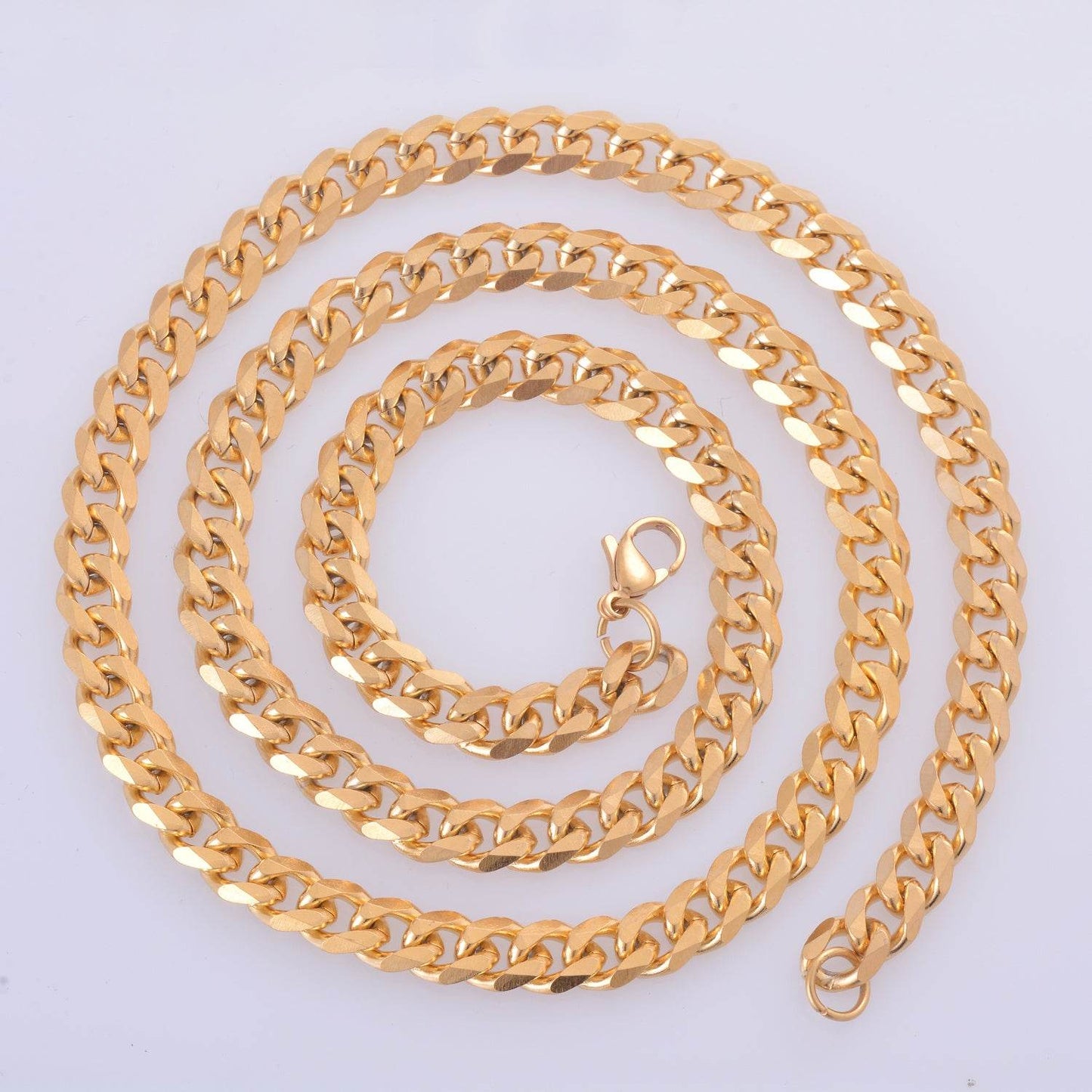 Stainless Steel Six-Sided Keel Chain - Adjustable Modern Men's Jewelry - Buy Center