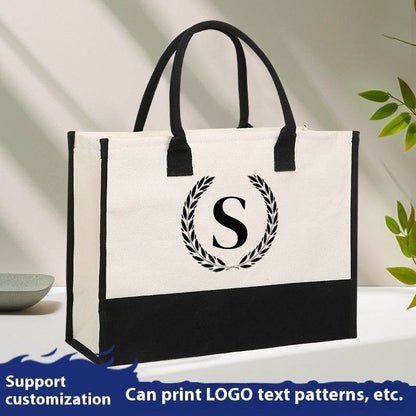 Customizable Canvas Tote & Cosmetic Bag Set - Stylish & Versatile - Buy Center
