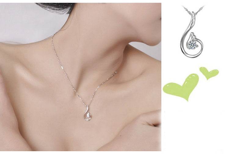 Elegant Fire Phoenix Zircon Necklace Pendant - K-Gold Jewelry for Women - Buy Center