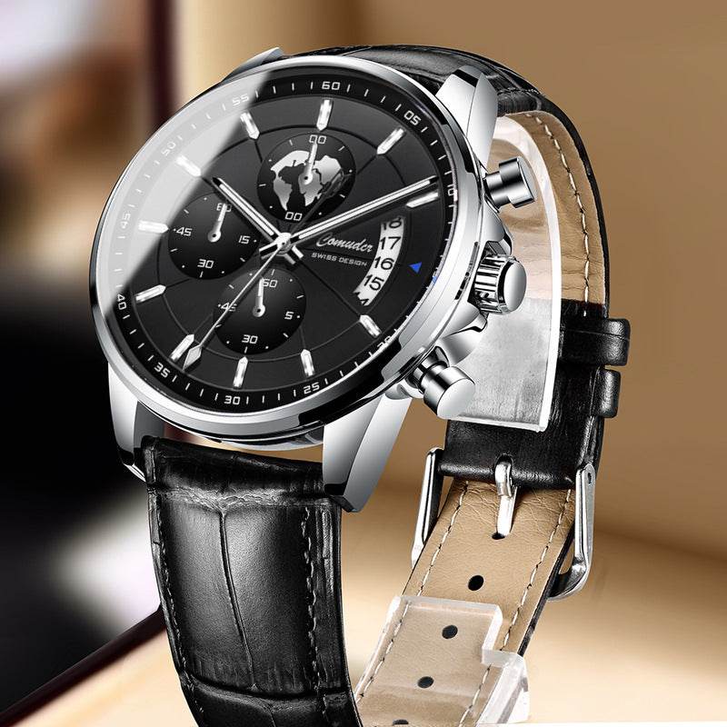 Buycenter Full-Automatic Waterproof Calendar Watch - Luminous Quartz Style - Buy Center