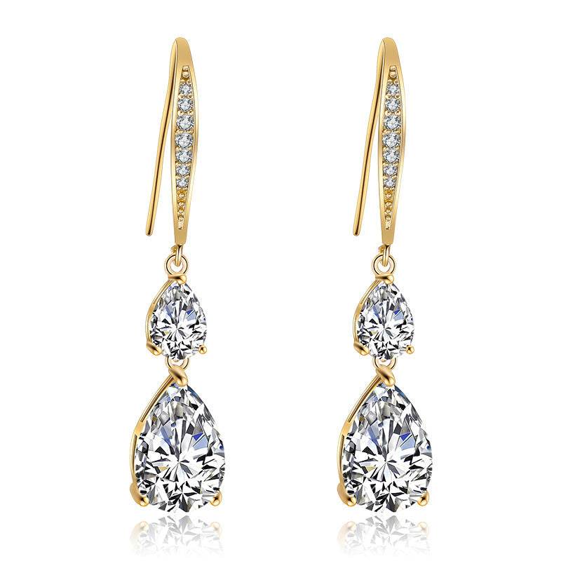 Buycenter RAKOL Water Drop Zircon Earrings - Simple & Elegant for All Occasions - Buy Center