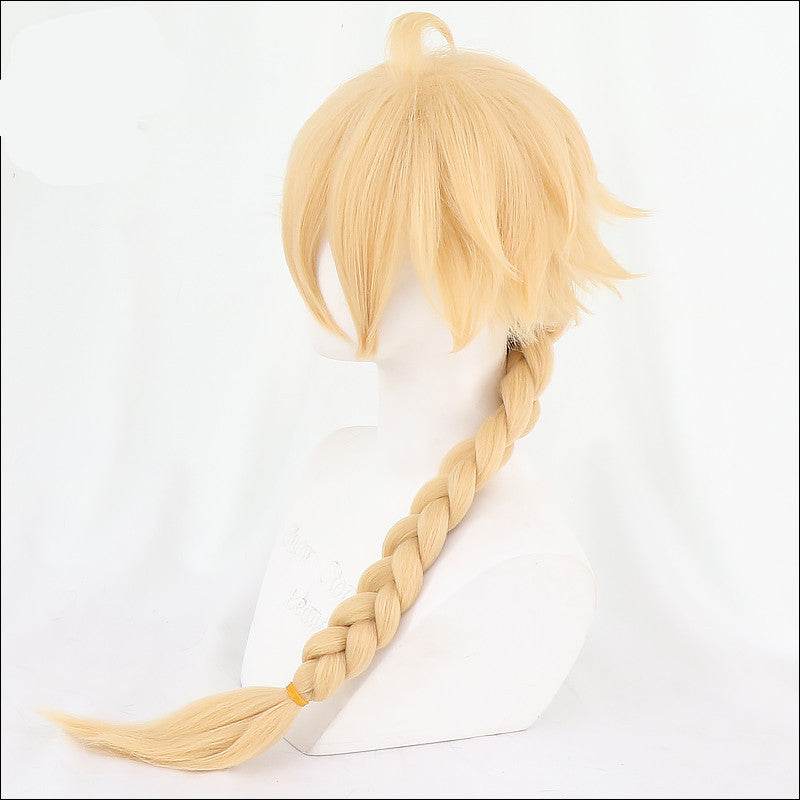 Bright Gold Cosplay Wig Traveler - Perfect for Anime Events & Parties - Buy Center