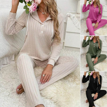 Women's Long Sleeve Hooded Suits - Stylish Striped Design in Black & Green - Buy Center