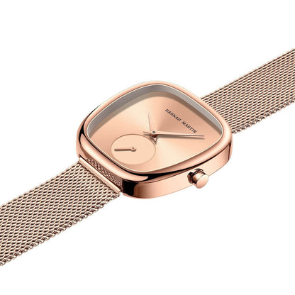 Elegant Stainless Steel Quartz Watch - Stylish Milan Mesh for Women - Buy Center