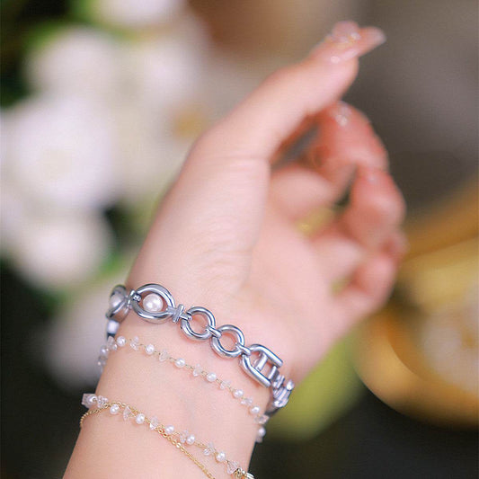 Buycenter New Pearl Grace Women's Watch - Elegant Design & Quartz Movement - Buy Center