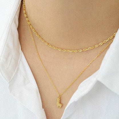 Minimalist Pig Nose Necklace - 925 Sterling Silver for Women, Adjustable Length - Buy Center