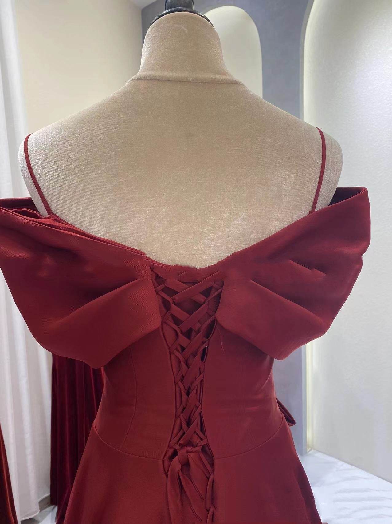 Buycenter Off-Shoulder Evening Dress - Stylish Engagement Dress for Women - Buy Center