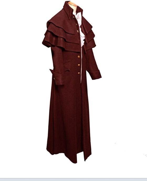 New Medieval Coat for Men - Premium Cosplay Robe for All Seasons - Buy Center